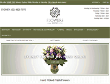 Tablet Screenshot of flowersabunch.com.au